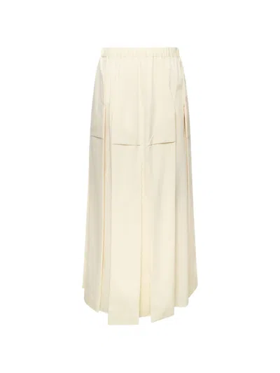 Enföld Origami Pleated Skirt In Neutral