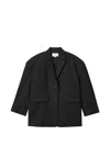 Enföld Oversized Wool Blazer In Black