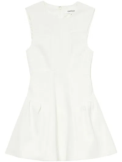 Enföld Panelled Blouse In White