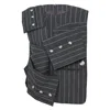 Enföld Patchwork Suit Vest In Black