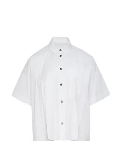 Enföld Pleated Boxy-fit Shirt In White