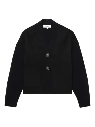 Enföld Pocket V-neck Cardigan In Blue