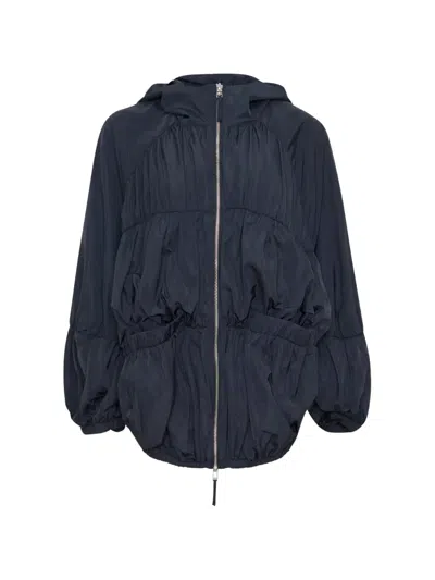 Enföld Raincloud Hooded Jacket In Blue