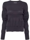 Enföld Pullover Mit Geripptem Detail In Grau