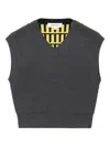 Enföld Ribbed V-neck Sleeveless Vest In Gray