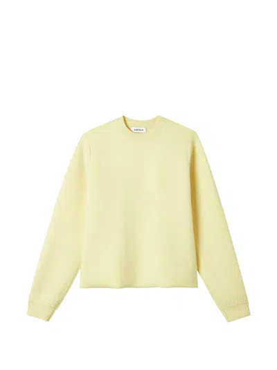 Enföld Ribbed-trim Sweater In Yellow