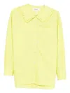 Enföld Ruffled-collar Shirt In Yellow