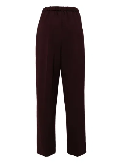 Enföld Straight Tailored Trousers In Brown