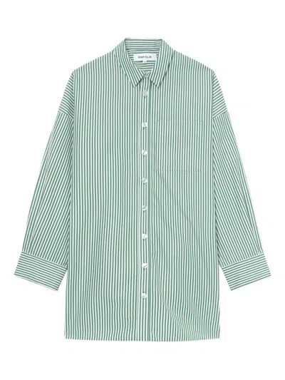 Enföld Stripe Shirt In Green