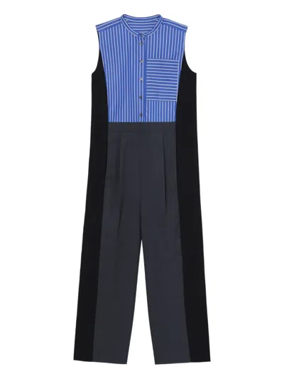 Enföld Striped-panel Jumpsuit In Multi
