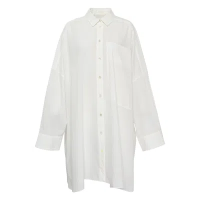 Enföld Super Wide Box Shirt In White
