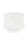 Enföld Tie Front Top In White