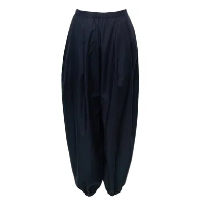 Enföld Wide Egg Trousers In Blue