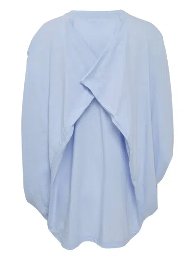 Enföld Wide-sleeved Asymmetric T-shirt In Blue