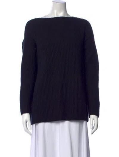 Pre-owned Enföld Wool Bateau Neckline Sweater In Blue