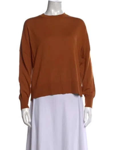 Pre-owned Enföld Wool Crew Neck Sweatshirt In Brown