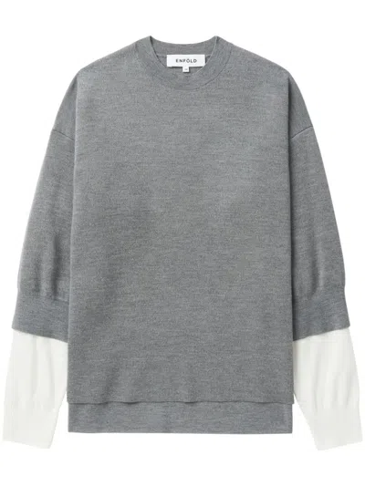 Enföld Wool Sweater In Grey