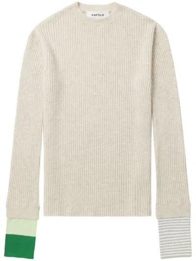 Enföld Wool Sweater In Neutrals