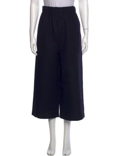 Pre-owned Enföld Wool Wide Leg Pants In Blue