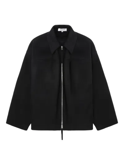 Enföld Zip-front Collared Jacket In Black