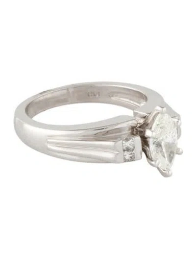 Pre-owned Engagement Ring 1.01ct Diamond  In Multi