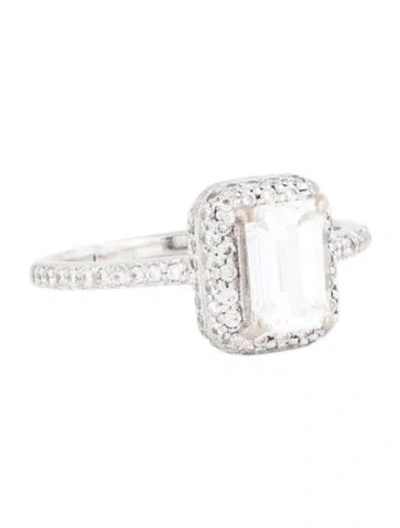 Pre-owned Engagement Ring 1.02ct Diamond Halo  In Multi