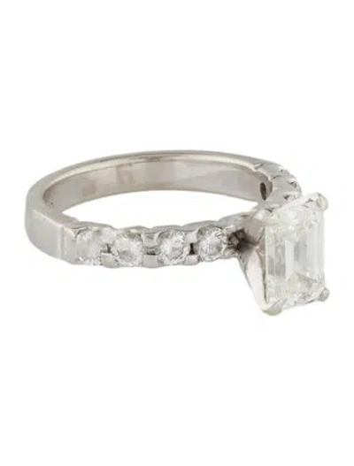 Pre-owned Engagement Ring 1.03ct Diamond  In Multi