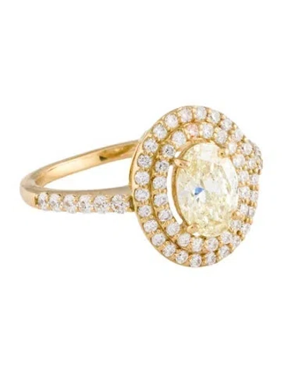 Pre-owned Engagement Ring 1.03ct Diamond  In Multi