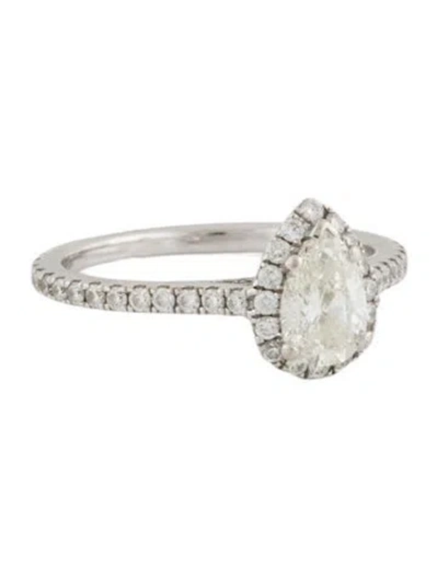 Pre-owned Engagement Ring 1.06ctw Diamond  In Multi