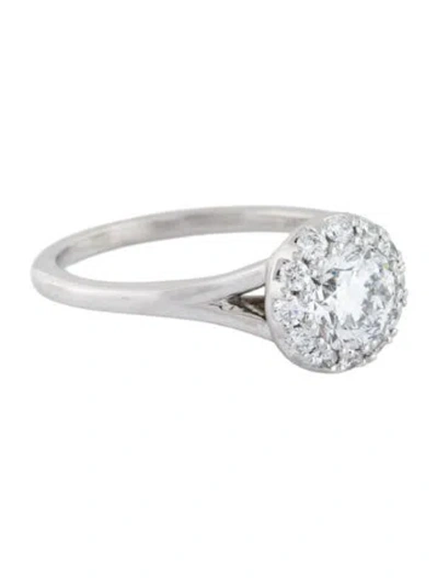 Pre-owned Engagement Ring 1.09ct Lab-grown Diamond Halo In Multi