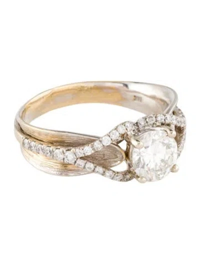 Pre-owned Engagement Ring 1.12ct Diamond  In Multi