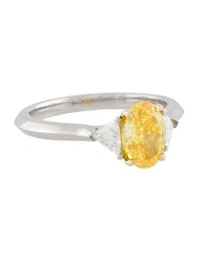 Pre-owned Engagement Ring 1.13ct Lab-grown Diamond  In Gray