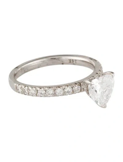 Pre-owned Engagement Ring 1.13ctw Lab-grown Diamond  In Multi