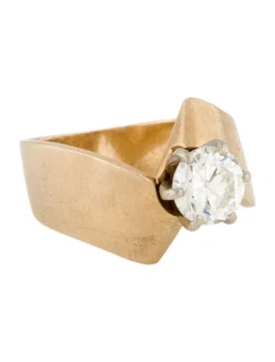 Pre-owned Engagement Ring 1.14ct Diamond  In Multi