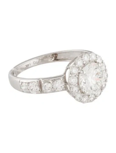 Pre-owned Engagement Ring 1.20ct Lab-grown Diamond  In Multi