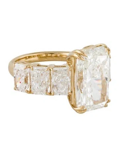 Pre-owned Engagement Ring 12.92ctw Lab-grown Diamond  In Multi