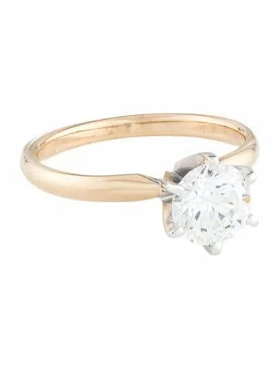 Pre-owned Engagement Ring 1.30ct Diamond Solitaire  In Multi