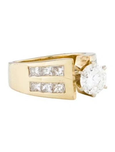 Pre-owned Engagement Ring 1.33ct Diamond  In Multi