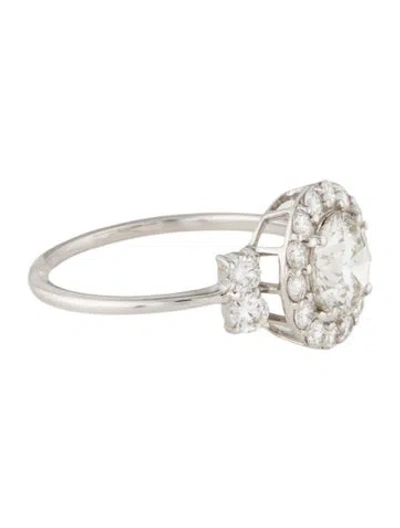 Pre-owned Engagement Ring 1.34ct Lab-grown Diamond  In Multi