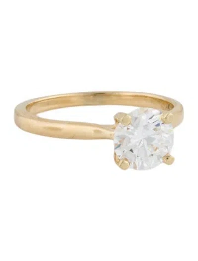 Pre-owned Engagement Ring 1.34ct Lab-grown Diamond Solitaire  In Multi