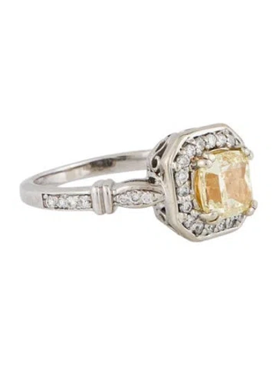 Pre-owned Engagement Ring 1.41ct Diamond Halo  In Multi