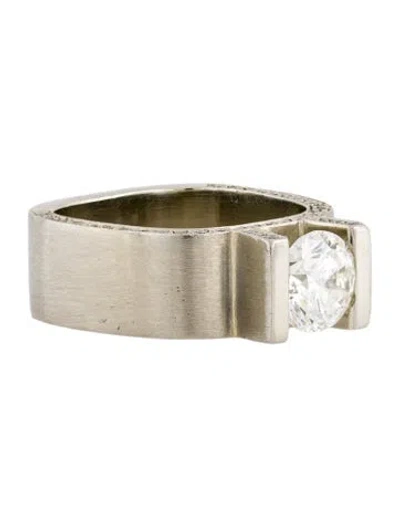 Pre-owned Engagement Ring 1.42ct Diamond  In Multi