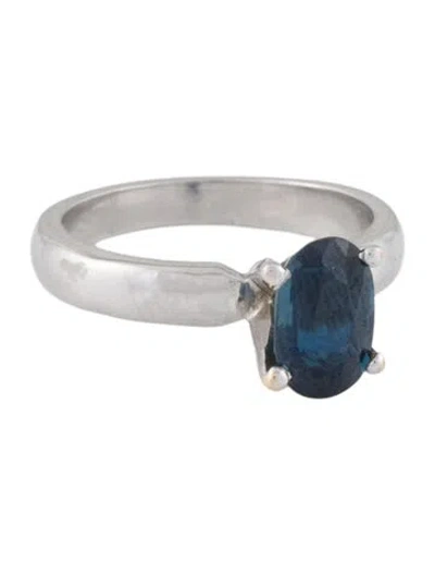 Pre-owned Engagement Ring 1.42ct Sapphire  In Multi