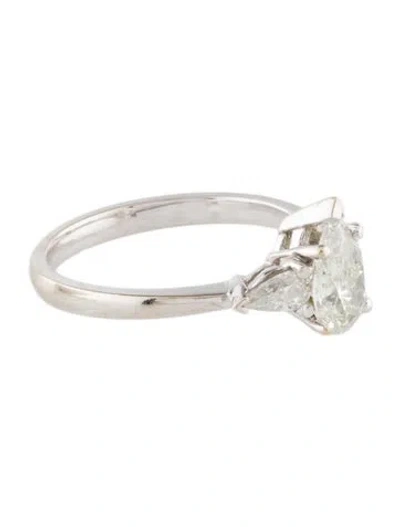 Pre-owned Engagement Ring 1.43ctw Three-stone Diamond  In Multi