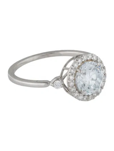 Pre-owned Engagement Ring 1.45ct Lab-grown Diamond Halo  In Multi