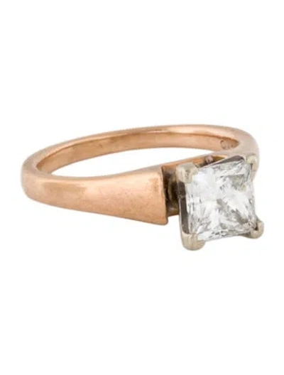 Pre-owned Engagement Ring 14k 1.01ct Diamond  In Multi