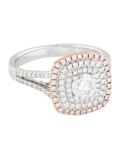 Pre-owned Engagement Ring 14k 1.04ctw Diamond  In Multi