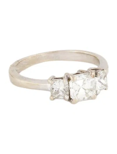 Pre-owned Engagement Ring 14k 1.22ctw Three-stone Diamond  In Multi
