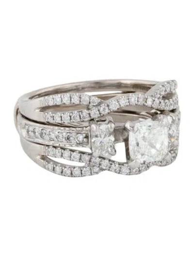 Pre-owned Engagement Ring 14k 1.30ctw Diamond Wedding Set In Multi