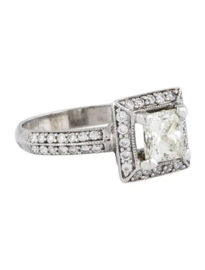 Pre-owned Engagement Ring 14k 1.38ctw Diamond  In Multi
